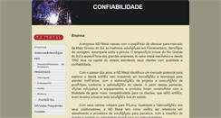 Desktop Screenshot of ndmetal.com.br