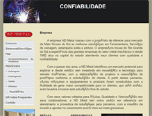 Tablet Screenshot of ndmetal.com.br